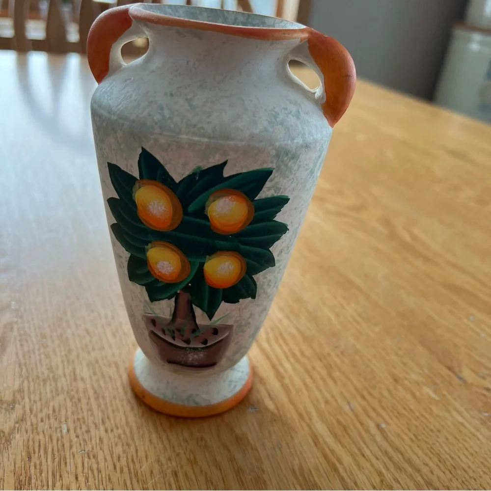Italian orange tree vase